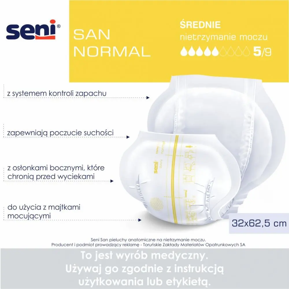 Pieluchy anatomiczne Seni San Normal - obrazek 2