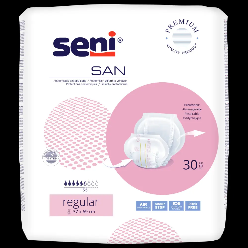 Pieluchy anatomiczne Seni San Regular