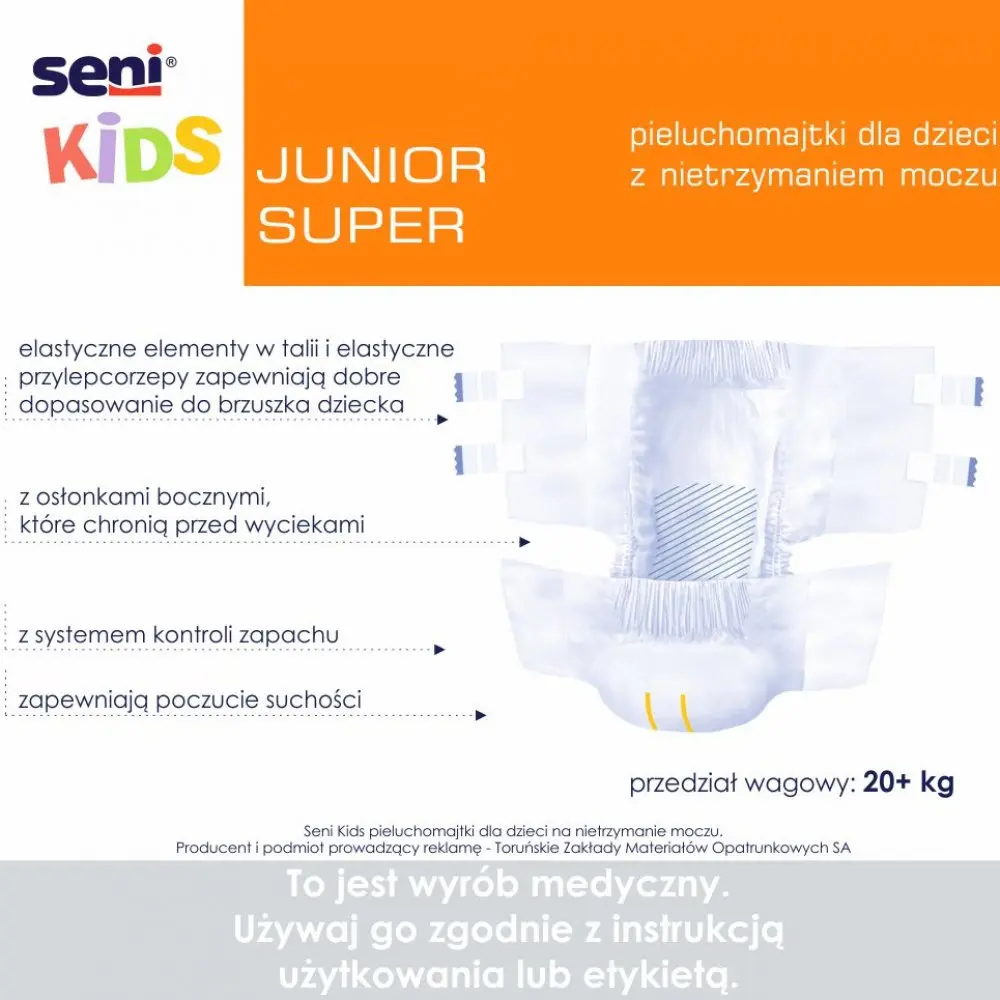Pieluchomajtki Seni Kids Junior Super - obrazek 2