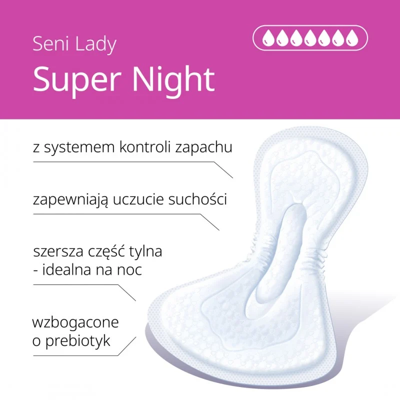 Wkładki dla kobiet Seni Lady Super Night - obrazek 2