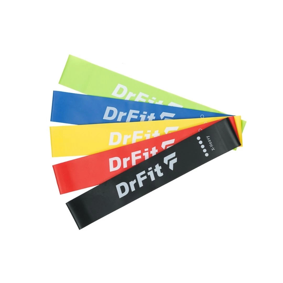 DrFit Gumy oporowe do rehabilitacji zestaw 5 gum lateksowych - obrazek 3