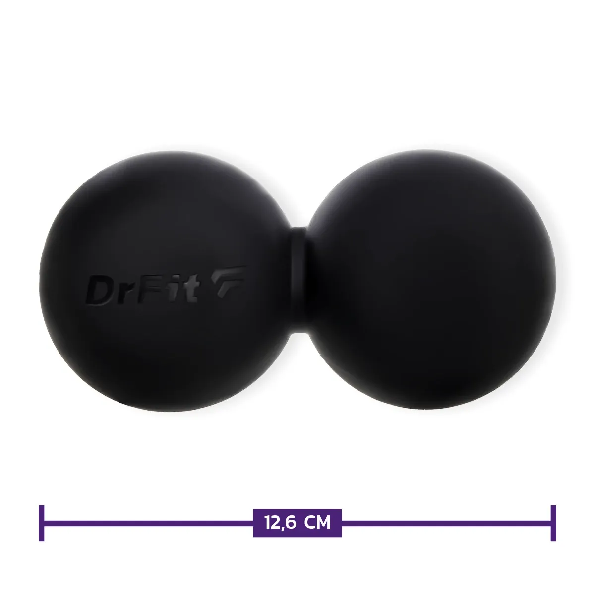 DrFit Podwójna gładka silikonowa piłka Lacrosse duoball do masażu - obrazek 3
