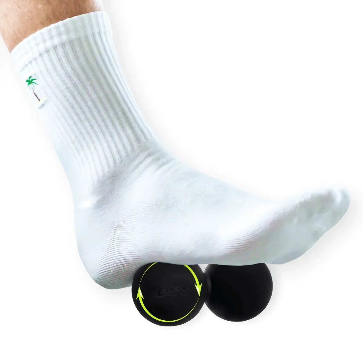 DrFit Podwójna gładka silikonowa piłka Lacrosse duoball do masażu - obrazek 4